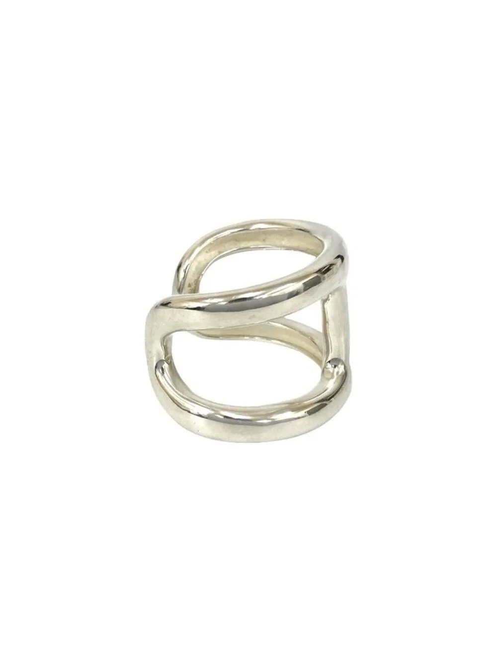 Hermes Osmose 925 Sterling Silver Bangle Bracelet